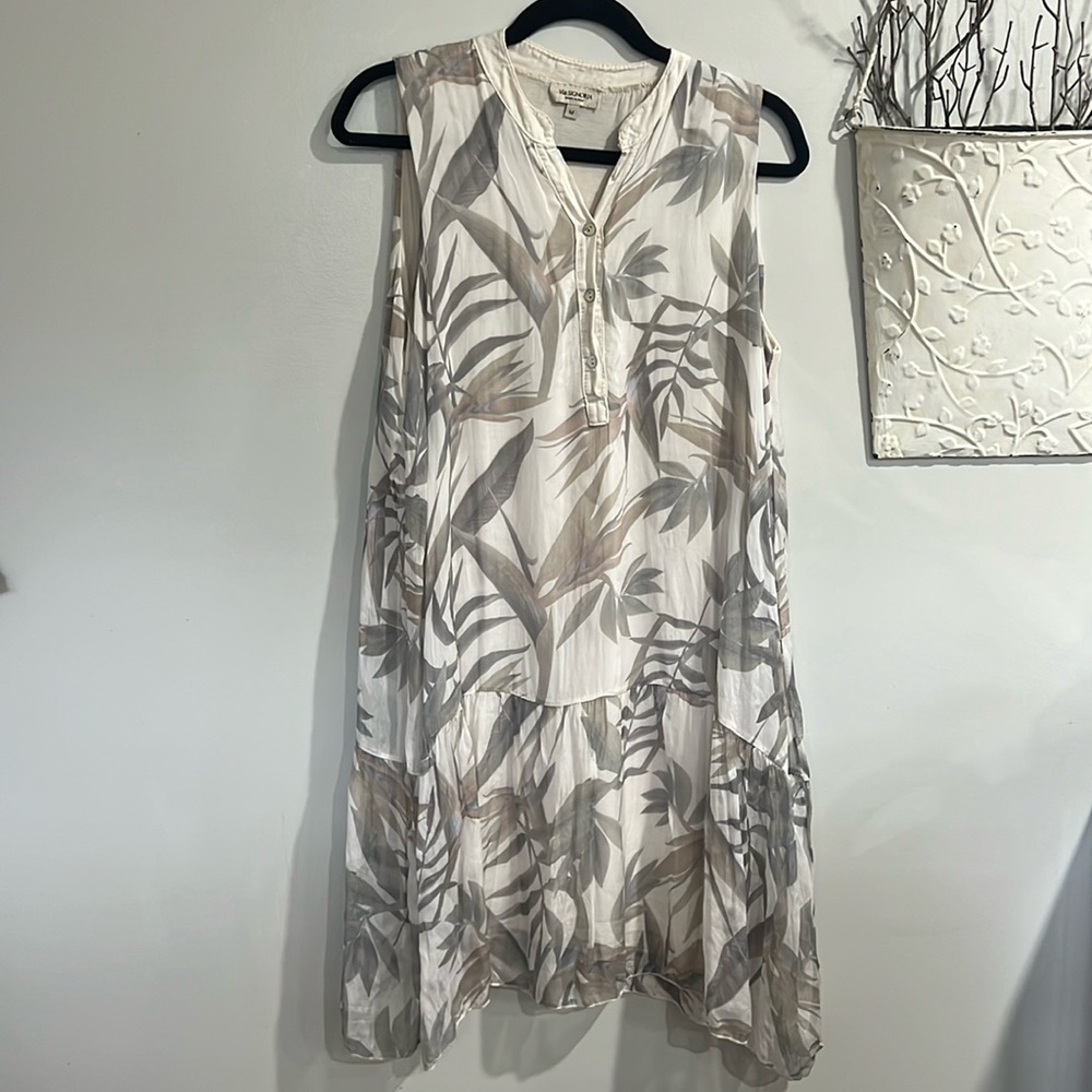 🖤 Via Signoria Italian silk Dress - Flaw Right Armpit  M